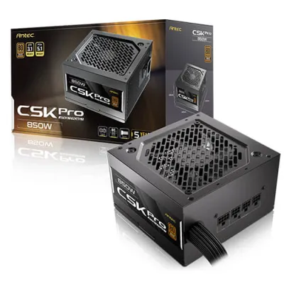 Antec CSK 850 PRO 850w 80+Bronze ATX 3.1 PCIe 5.1 Fuente Semi Antec CSK 850 PRO 850w 80+Bronze ATX 3.1 PCIe 5.1 Fuente Semi