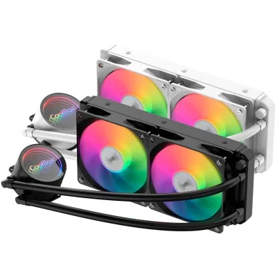 Coolbox Infinite Liquid240 ARGB Blanco 240mm Kit de Coolbox Infinite Liquid240 ARGB Blanco 240mm Kit de