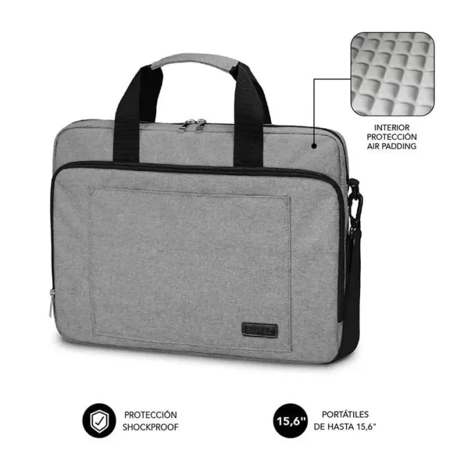Subblim Air Padding Maletín para Portátil hasta 15.6" Gris