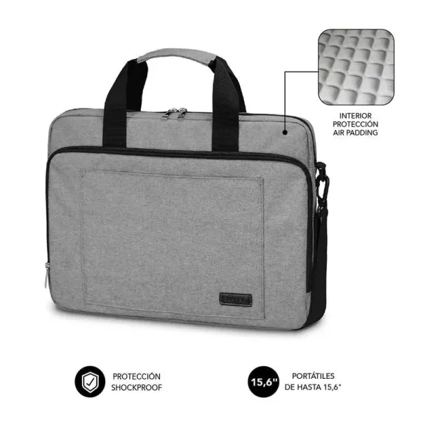 Subblim Air Padding Maletín para Portátil hasta 15.6" Gris 