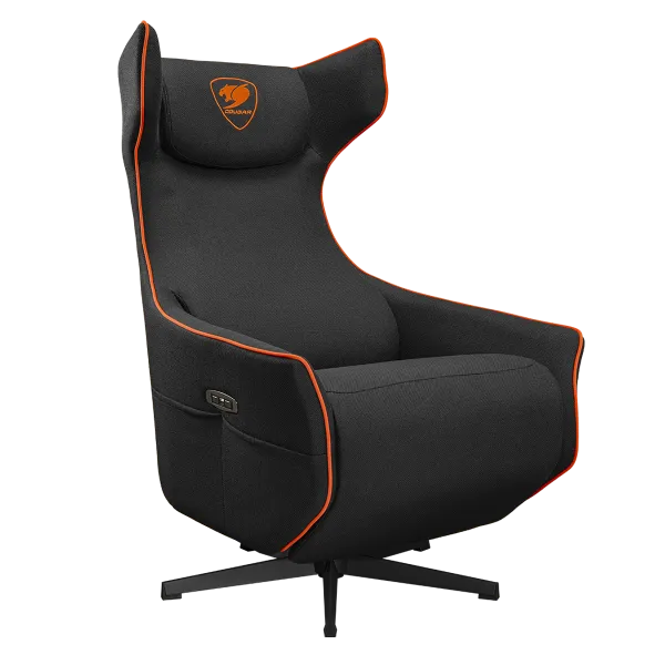 Cougar MAGUS Sillon Gaming Black/orange Reclinable y USB-C Base giratoria 270°
