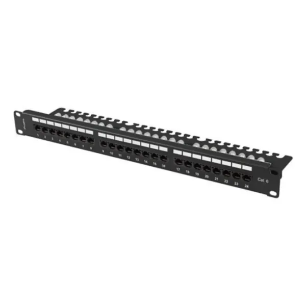 Lanberg PPU6-1124-B panel de parcheo 1U