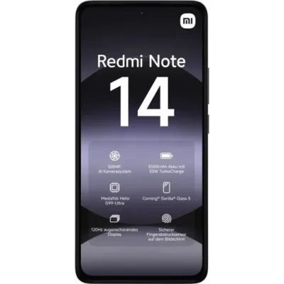 Smartphone Xiaomi Redmi Note 14 6GB/ 128GB/ 6.67'/ Negro Smartphone Xiaomi Redmi Note 14 6GB/ 128GB/ 6.67'/ Negro