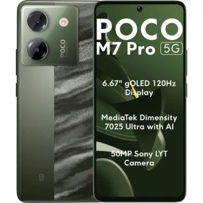Xiaomi Poco M7 Pro 5G Verde 256GB 8GB 6.67" Amoled 120Hz 50Mp