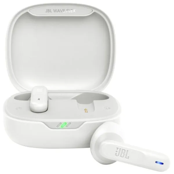 JBL Wave Flex Auriculares True Wireless Stereo (TWS) Dentro de oído Llamadas/Música/Deporte/Uso diario Bluetooth Blanco