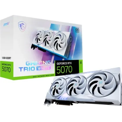 MSI Gaming TRIO White GeForce RTX 5070 12GB OC GDDR7