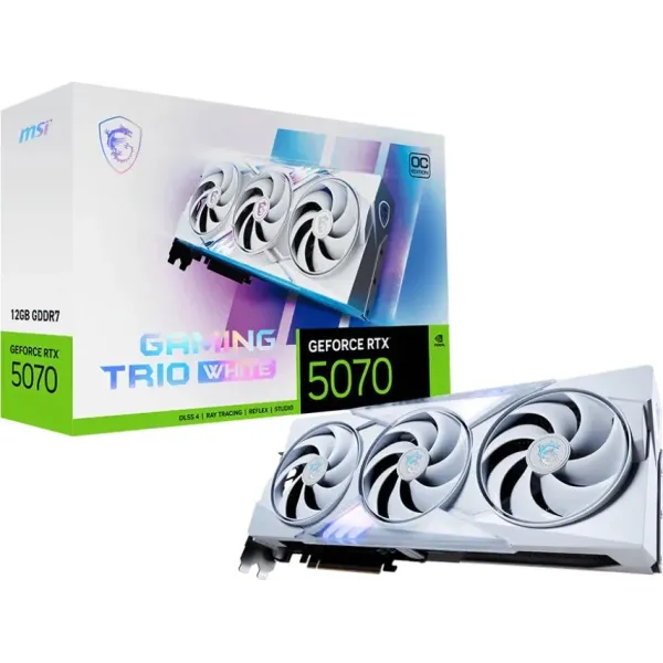 MSI Gaming TRIO White GeForce RTX 5070 12GB OC GDDR7