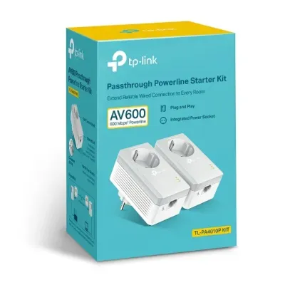 TP-Link TL-PA4010P KIT PLC Powerline Red Eléctrica AV600 Con TP-Link TL-PA4010P KIT PLC Powerline Red Eléctrica AV600 Con