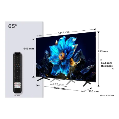Televisor TCL QLED 65P7K 65'/ Ultra HD 4K/ Smart TV/ WiFi Televisor TCL QLED 65P7K 65'/ Ultra HD 4K/ Smart TV/ WiFi