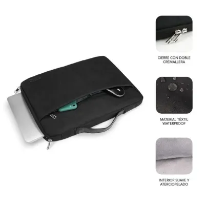 Subblim Elegant Funda Maletín para Portátil hasta 15.6" Negra