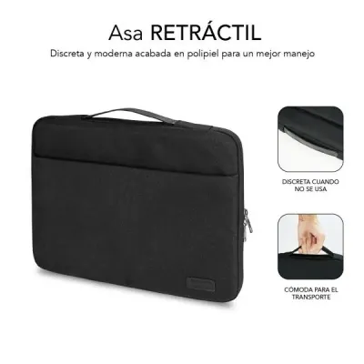 Subblim Elegant Funda Maletín para Portátil hasta 15.6" Negra