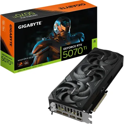 Gigabyte GeForce RTX 5070 Ti WindForce 3 OC 16GB GDDR7 Reflex 2 Gigabyte GeForce RTX 5070 Ti WindForce 3 OC 16GB GDDR7 Reflex 2