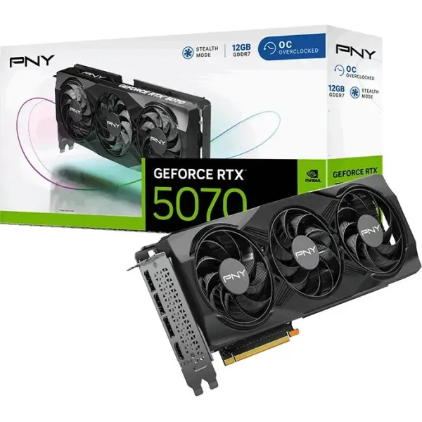 PNY GeForce RTX 5070 Triple Fan 12GB OC GDDR7