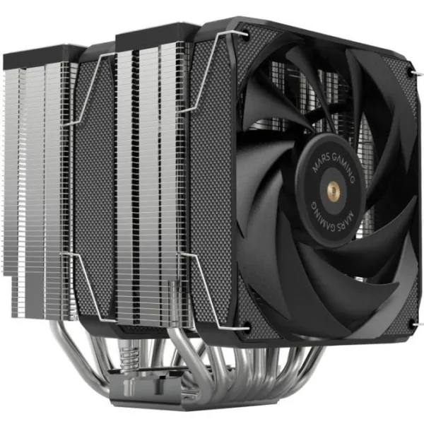 Ventilador CPU Mars Gaming MCPU-XU9 Disipador CPU Doble Torre TDP 400W 2x Ventiladores FDB 9 Heatpip