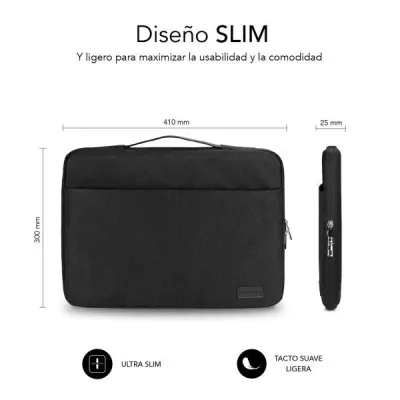 Subblim Elegant Funda Maletín para Portátil hasta 15.6" Negra