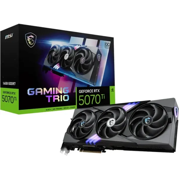 MSI Gaming TRIO Black GeForce RTX 5070 Ti 16GB OC GDDR7