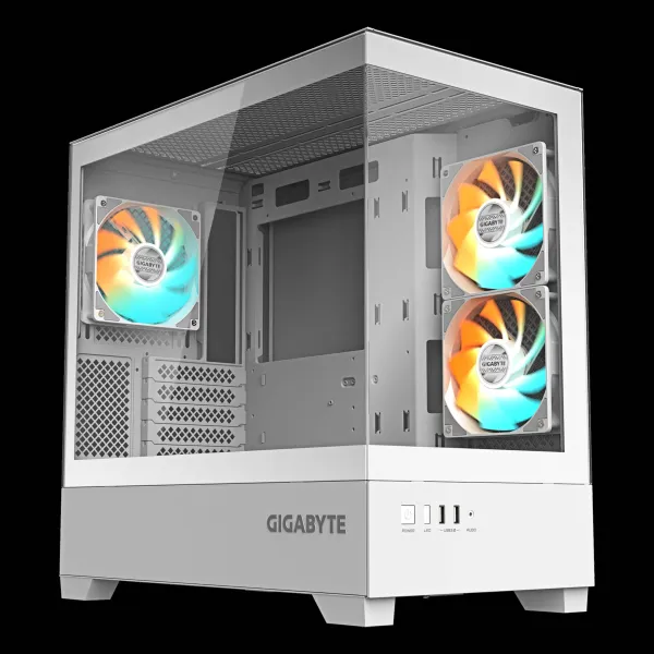 Gigabyte Aorus C201w Panoramic ICE White RGB Caja mini-ITX/m-ATX Cristal templado