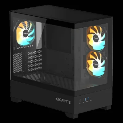 Gigabyte Aorus C201w Panoramic Black RGB Caja mini-ITX/m-ATX Gigabyte Aorus C201w Panoramic Black RGB Caja mini-ITX/m-ATX