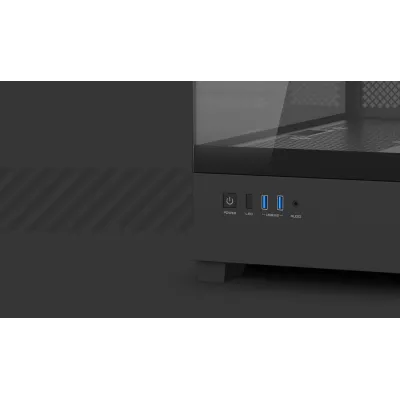 Gigabyte Aorus C201w Panoramic Black RGB Caja mini-ITX/m-ATX Gigabyte Aorus C201w Panoramic Black RGB Caja mini-ITX/m-ATX