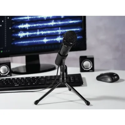 Hama MIC-P35 Micrófono con trípode, 3.5mm PC/Mac cable 2.5m Hama MIC-P35 Micrófono con trípode, 3.5mm PC/Mac cable 2.5m