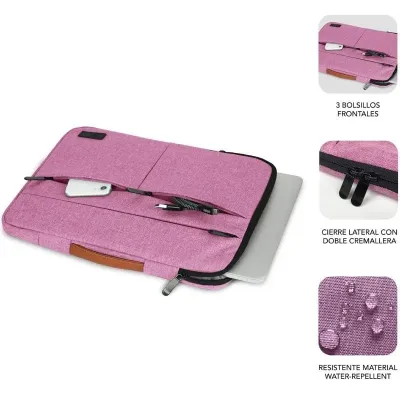 Subblim Funda Air Padding 360 Sleeve Rosa para Portátil de 15.6" Subblim Funda Air Padding 360 Sleeve Rosa para Portátil de 15.6"