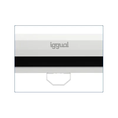 iggual PSIMS159 Pantalla proyector 72" manual 159x89cm Blanca