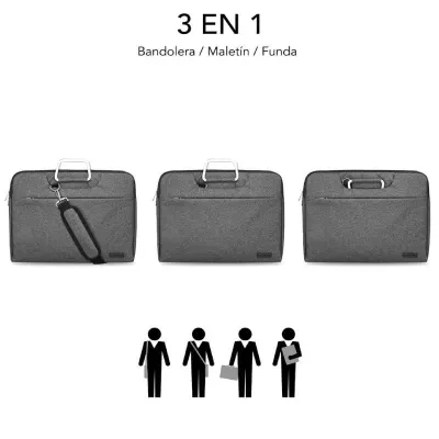Subblim Business Laptop Sleeve Gris para Portátil hasta 14"