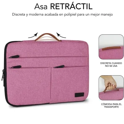 Subblim Funda Air Padding 360 Sleeve Rosa para Portátil de 15.6" Subblim Funda Air Padding 360 Sleeve Rosa para Portátil de 15.6"