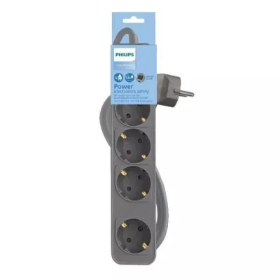 Regleta con Interruptor Philips CHP2144G/62/ 4 Tomas de