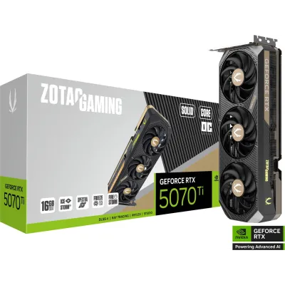 Zotac GAMING GeForce RTX 5070 Ti SOLID CORE OC 16GB GDDR7 Zotac GAMING GeForce RTX 5070 Ti SOLID CORE OC 16GB GDDR7