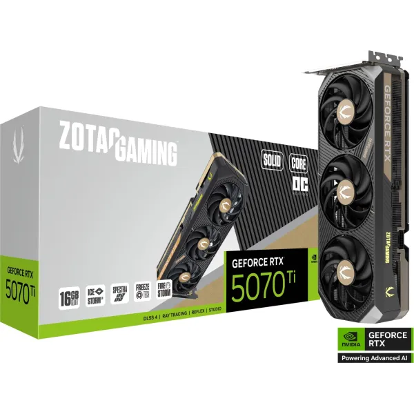 Zotac GAMING GeForce RTX 5070 Ti SOLID CORE OC 16GB GDDR7