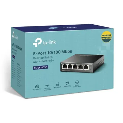 TP-Link TL-SF1005P Switch de Sobremesa 5 Puertos 10/100 Mbps PoE TP-Link TL-SF1005P Switch de Sobremesa 5 Puertos 10/100 Mbps PoE