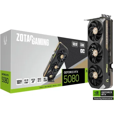 Zotac GAMING GeForce RTX 5080 SOLID CORE OC 16GB GDDR7 Zotac GAMING GeForce RTX 5080 SOLID CORE OC 16GB GDDR7