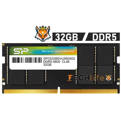 Silicon Power 32GB DDR5 a 5600MHz CL46 1.1v - Memoria SODIMM Silicon Power 32GB DDR5 a 5600MHz CL46 1.1v - Memoria SODIMM