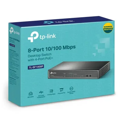TP-Link TL-SF1008P Switch PoE 8 Puertos