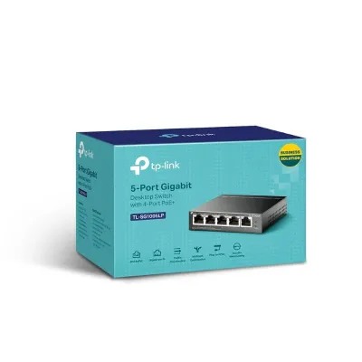 TP-Link TL-SG1005LP Switch 5 Puertos Gigabit con 4 Puertos PoE