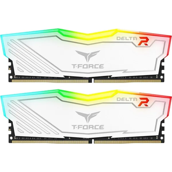 TeamGroup T-Force Delta RGB White KIT 16GB DDR4 a 3600MHz XMP CL18 1.35v (2x8GB)