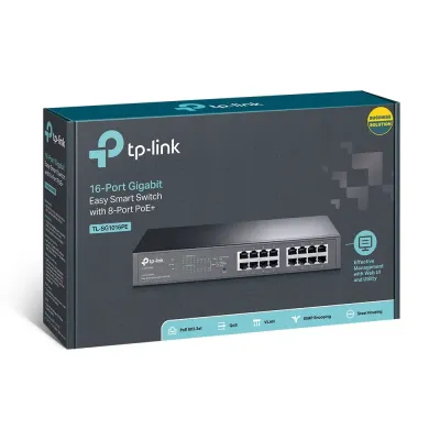 TP-Link TL-SG1016PE Switch Gestionado 16 Puertos Gigabit 8 TP-Link TL-SG1016PE Switch Gestionado 16 Puertos Gigabit 8
