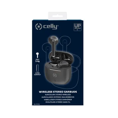 Celly BUZ2 Auriculares Bluetooth Negros con base de carga