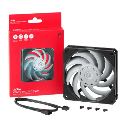 XPG VENTO PRO 120 PWM Ventilador adicional Ultra Silent 120mm XPG VENTO PRO 120 PWM Ventilador adicional Ultra Silent 120mm