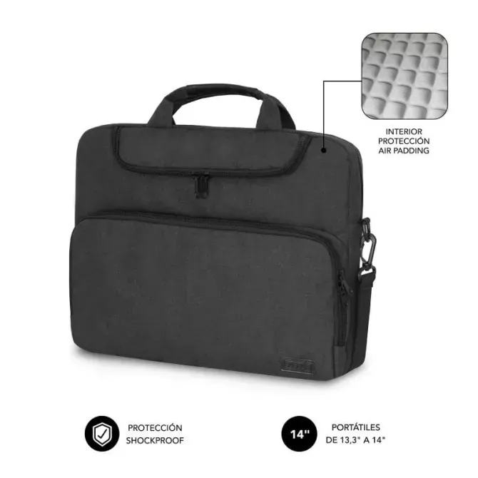 Subblim Maletín para Portátil hasta 14" Gris Oscuro