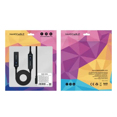 Nanocable 10.01.1312 cable USB USB 3.2 Gen 1 (3.1 Gen 1) 10 m