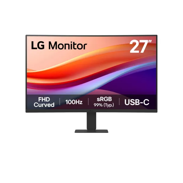 Monitor Curvo LG 27U421A-B 27'/ Full HD/ Negro