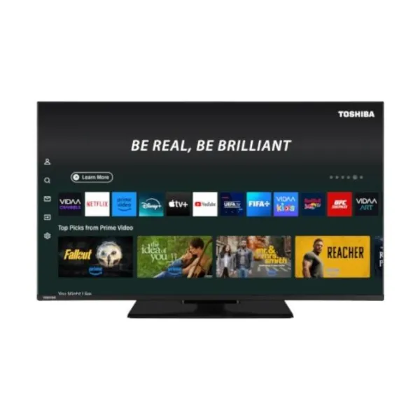 Toshiba tv 43" 43qv3f63dg uhd qled smart tv allm