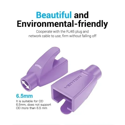 Funda Protectora RJ45 Vention IODV0-100/ 100 uds/ Morado Funda Protectora RJ45 Vention IODV0-100/ 100 uds/ Morado