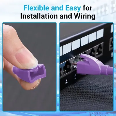Funda Protectora RJ45 Vention IODV0-100/ 100 uds/ Morado Funda Protectora RJ45 Vention IODV0-100/ 100 uds/ Morado