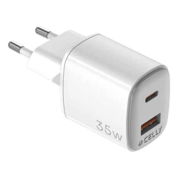 Celly cargador gan 1usb 1usbc 35w wh