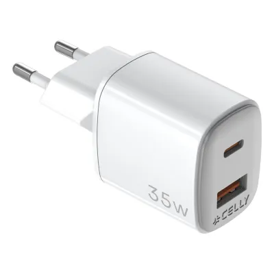 Celly cargador gan 1usb 1usbc 35w wh