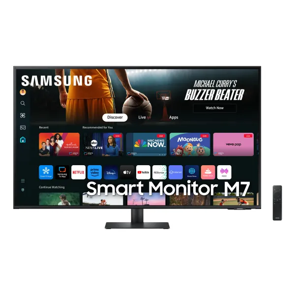 Monitor Samsung Smart Monitor M7 M70D 43" LED VA UltraHD 4K