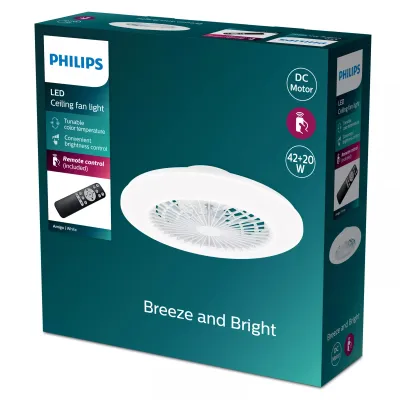 Philips ventilador techo amigo led 20+42w blanco Philips ventilador techo amigo led 20+42w blanco